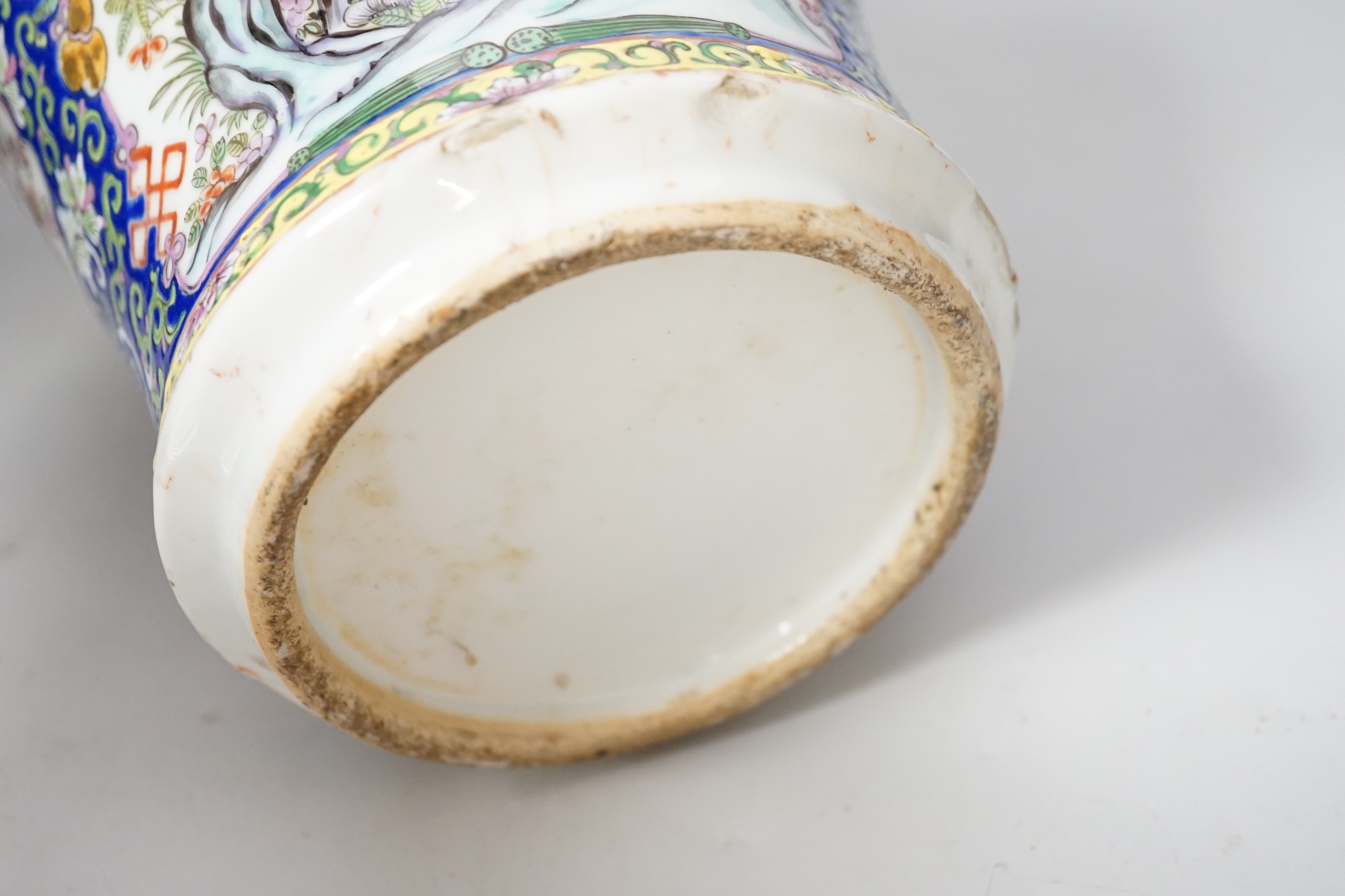 A Chinese enamelled porcelain vase, early 20th century, 36cm high